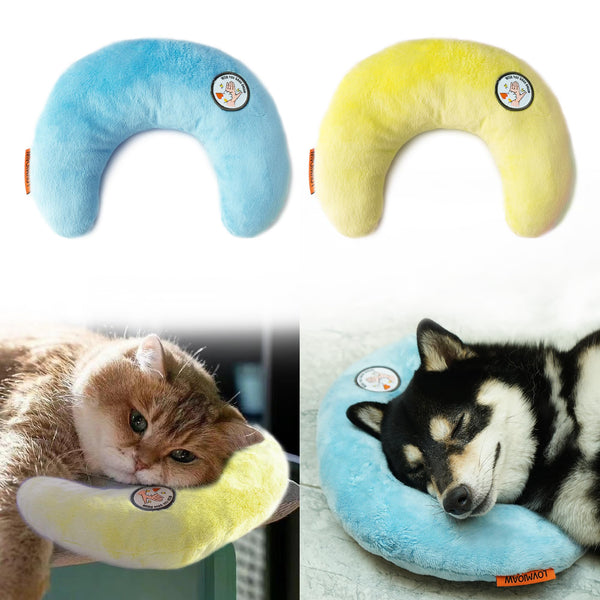 SnuggleSoft U-Shaped Pet Cushion Duo